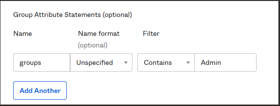 Click to expand Okta group attributes