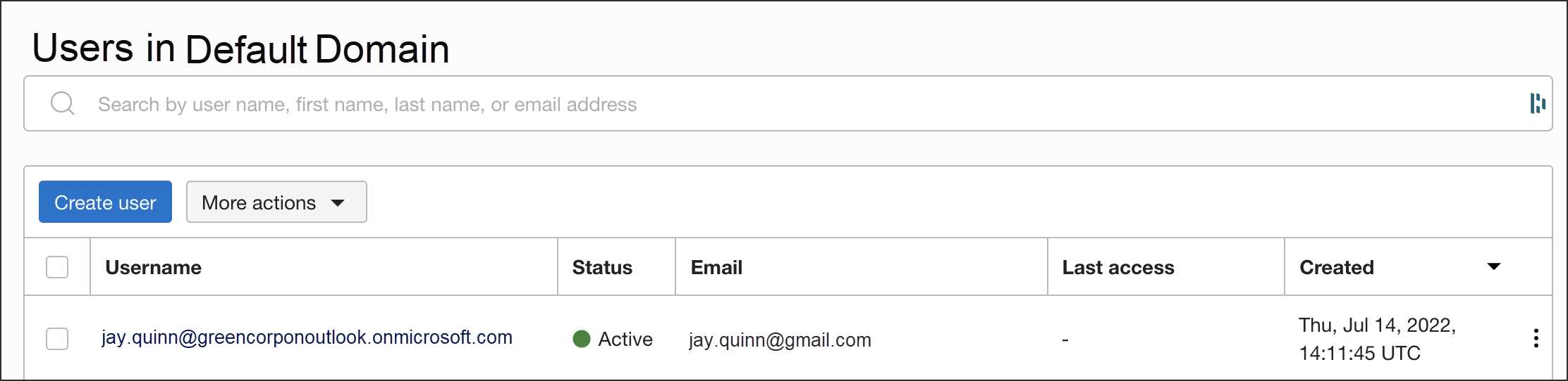 Click to expand The Entra ID users now provisioned in IAM