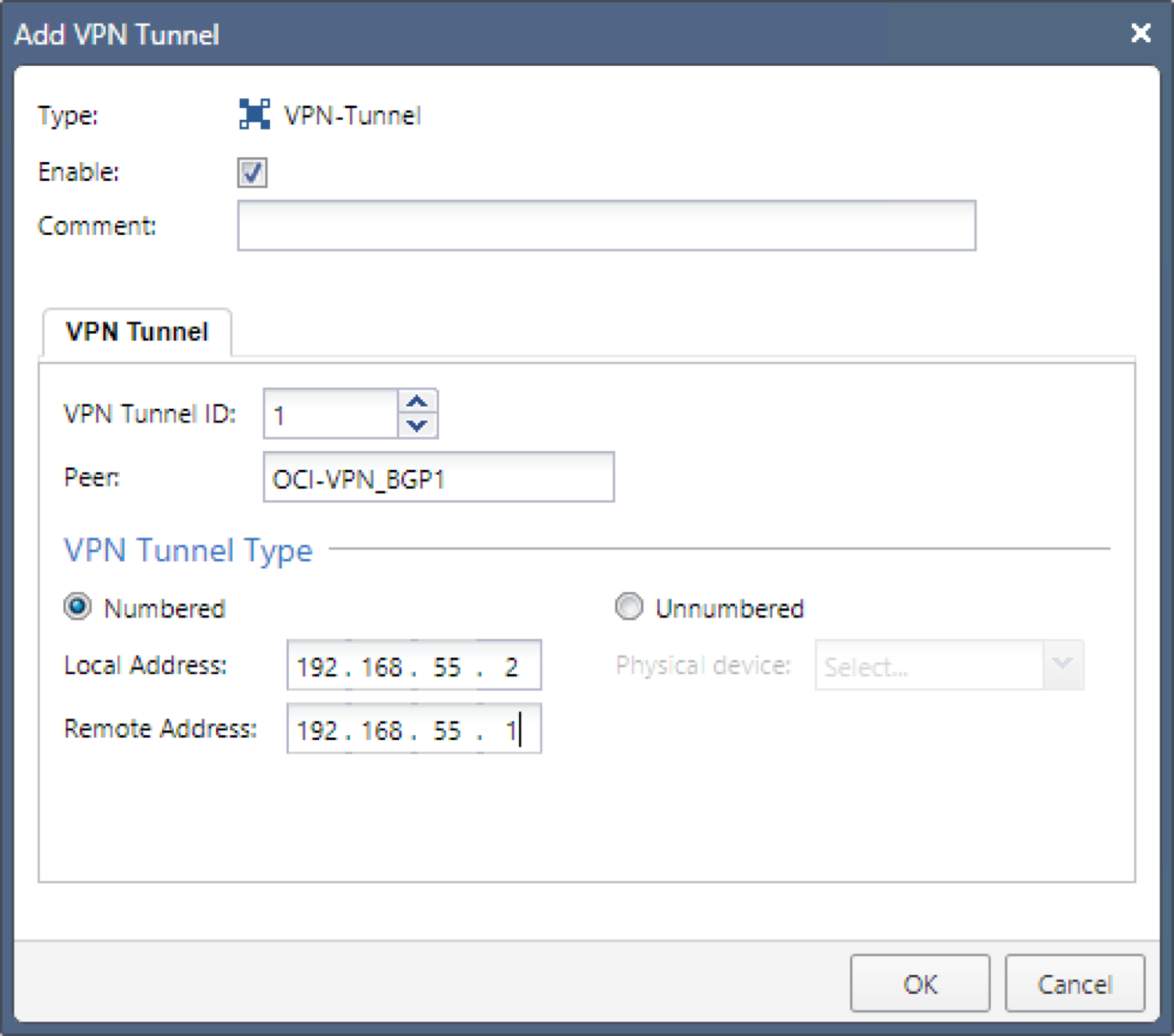 Click to expand This image shows the VPN tunnel parameters to configure in the GAIA portal.
