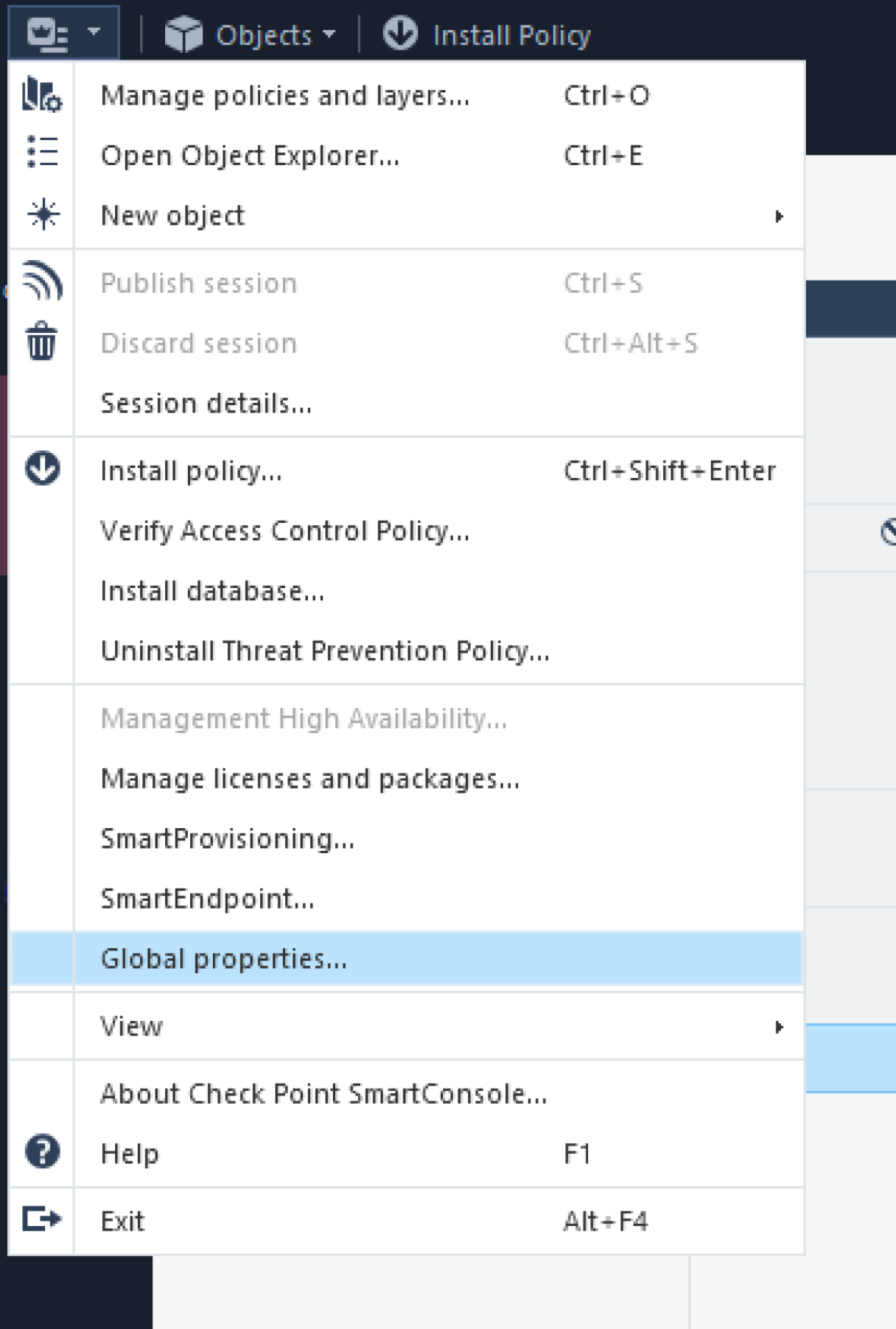 Click to expand This image shows where to find the global properties.