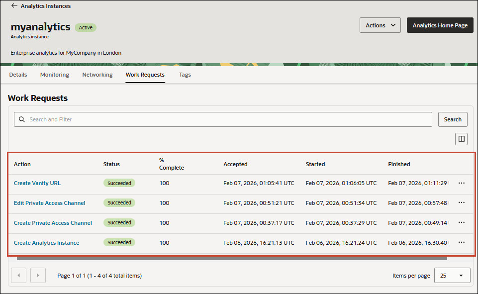 Description of console_oac_status2.jpg follows Description of console_oac_status2.jpg follows