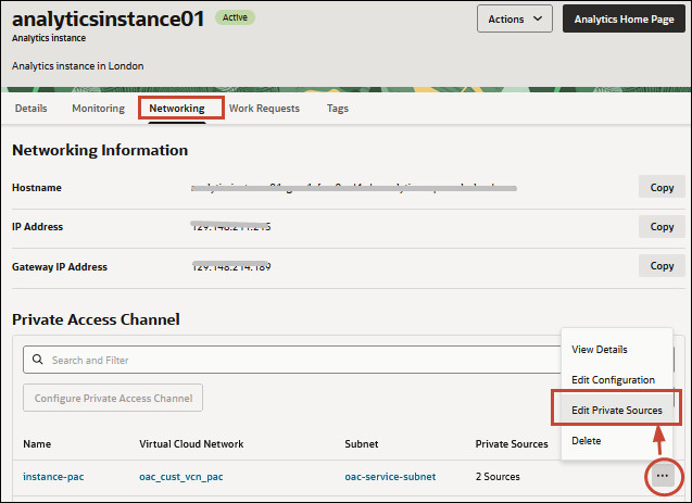 Edit Private Sources Edit Private Sources