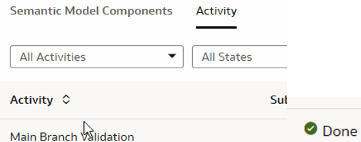 Validation of main branch displaying Done state Validation of main branch displaying Done state