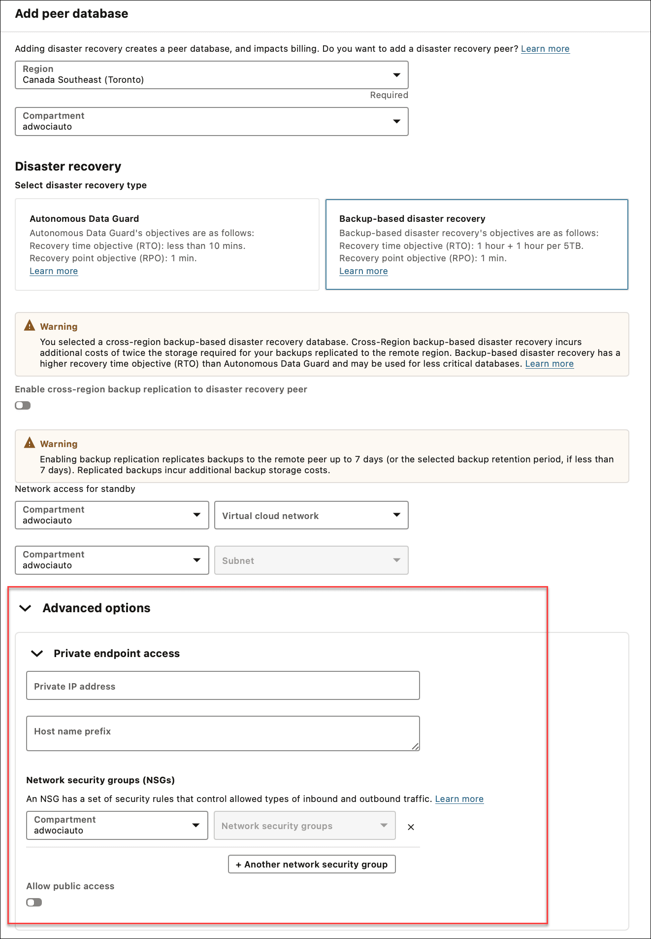 Description of adb_create_cross_region_peer_private_endpoint.png follows Description of adb_create_cross_region_peer_private_endpoint.png follows
