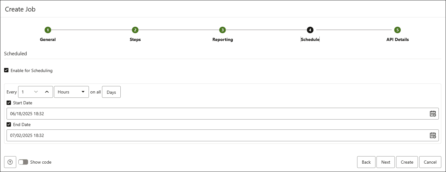 Description of create-job-schedule.png follows Description of create-job-schedule.png follows