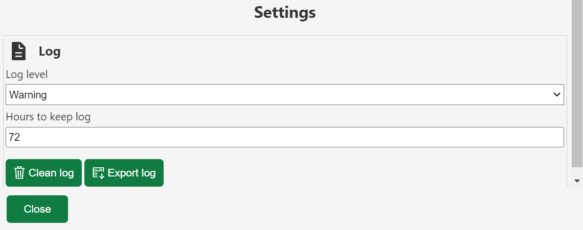 Description of log-settings.png follows Description of log-settings.png follows