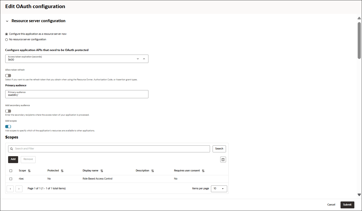 Description of rbac-edit-config-resource-server-config.png follows Description of rbac-edit-config-resource-server-config.png follows