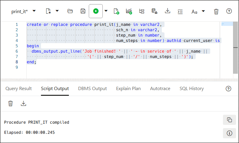 Description of sql-worksheet-area.png follows Description of sql-worksheet-area.png follows