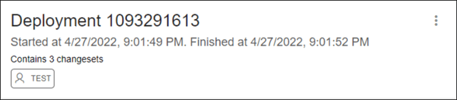 This image shows the deployment card details. This image shows the deployment card details.