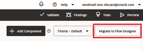 This is an image of the Migrate to Flow Designer button This is an image of the Migrate to Flow Designer button