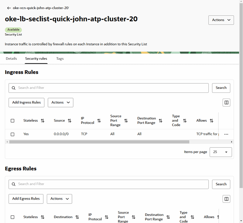 Description of waf-load-subnet-securityrules.png follows