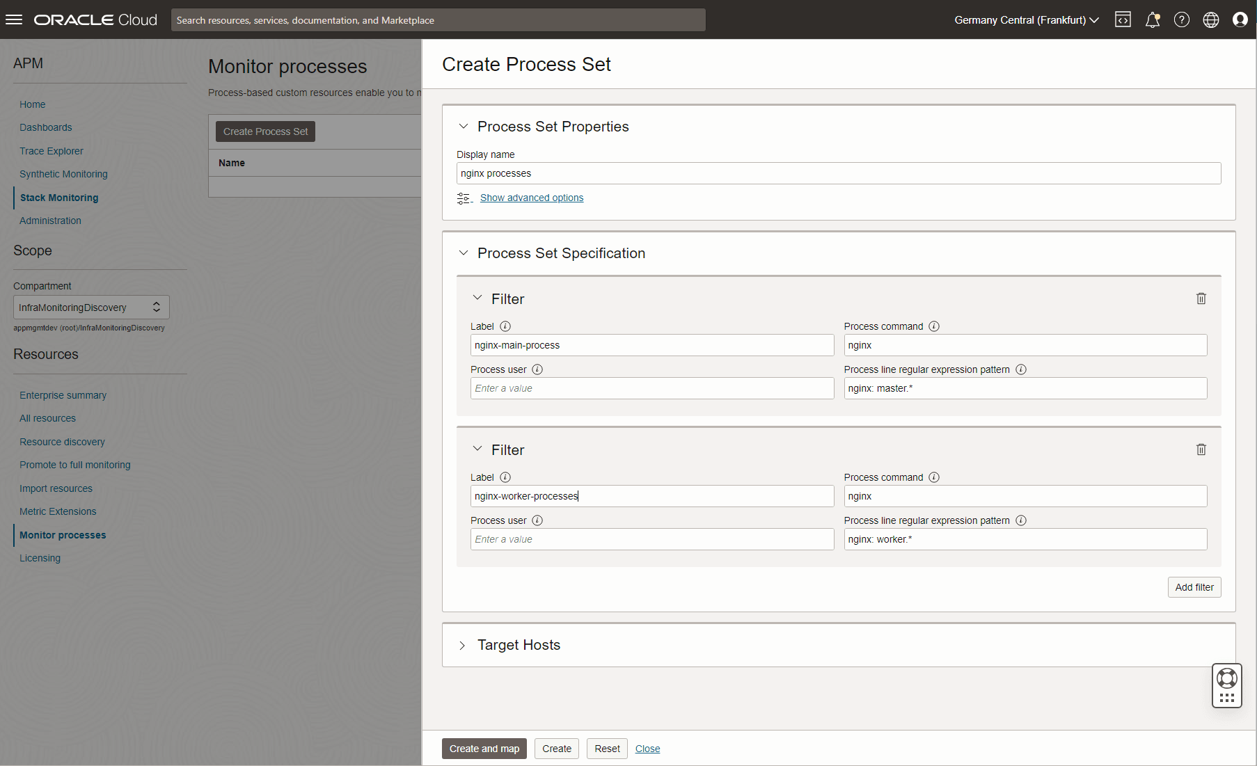 create process set create process set
